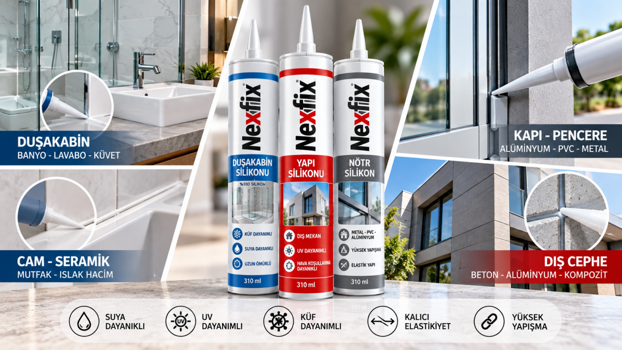 Nexfix Silikon Nedir? Kullanım Alanları ve Doğru Silikon Seçimi