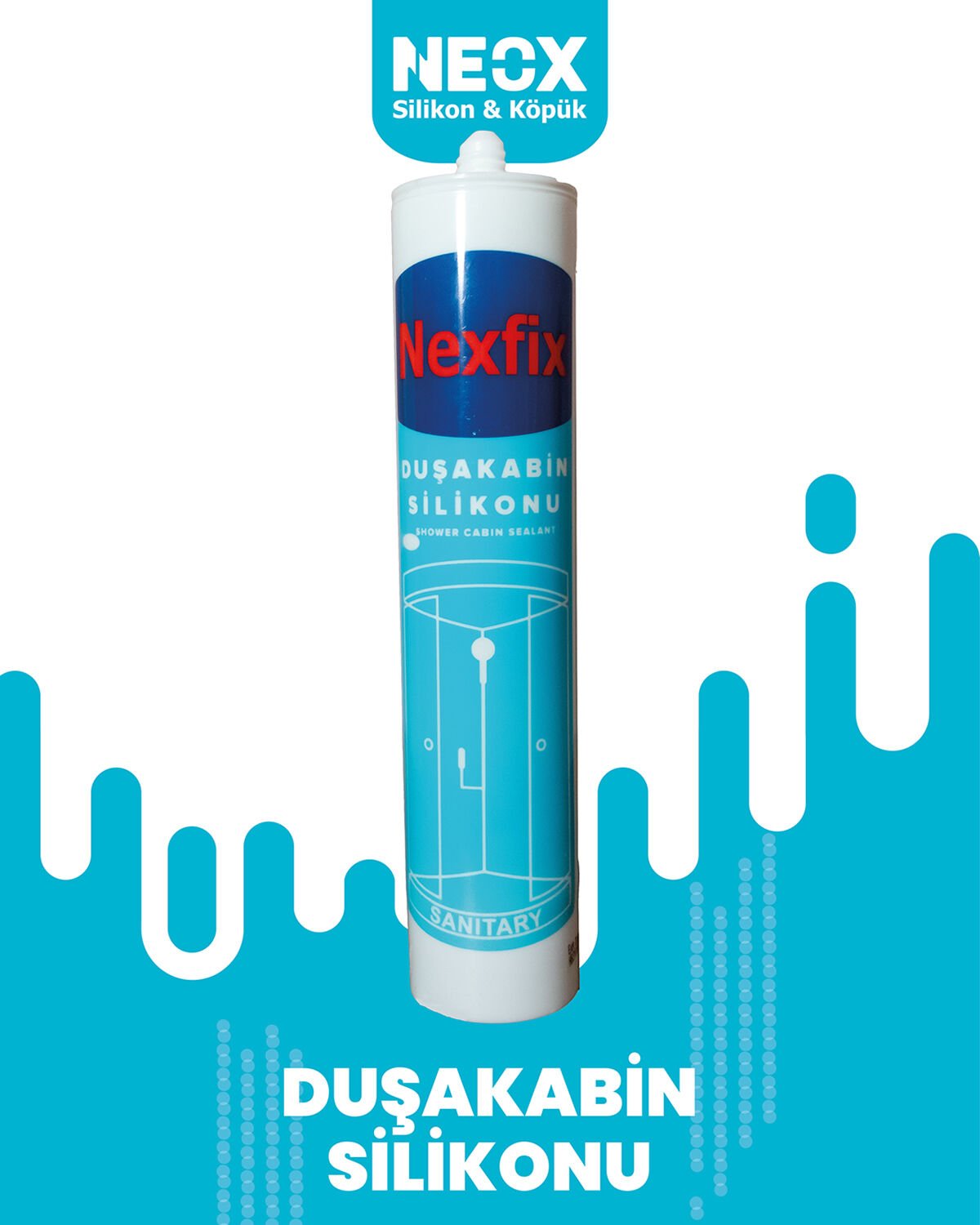 NEXFIX Duşakabin Silikonu 310 ml