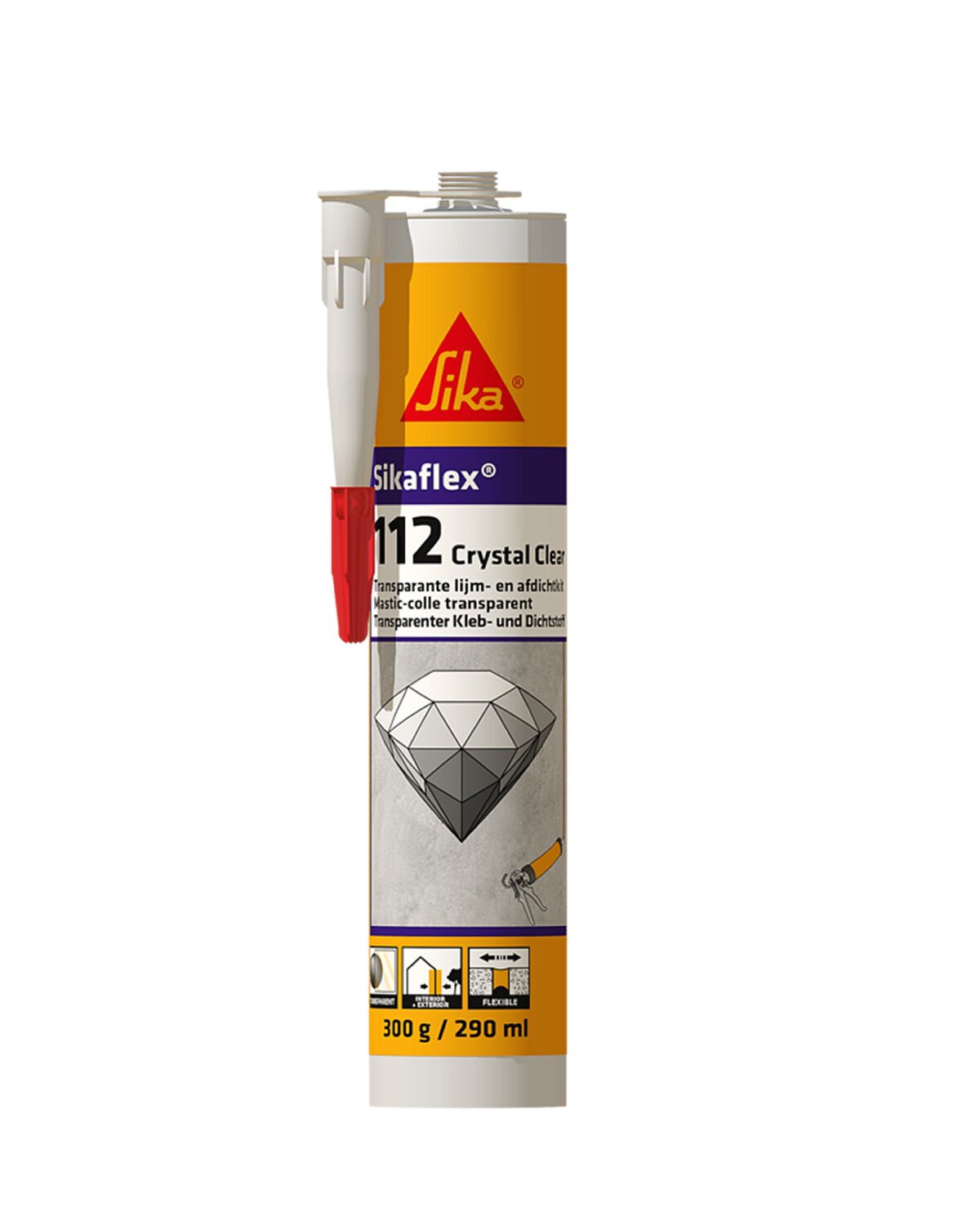 Sikaflex 112 Crystal Clear 290ml