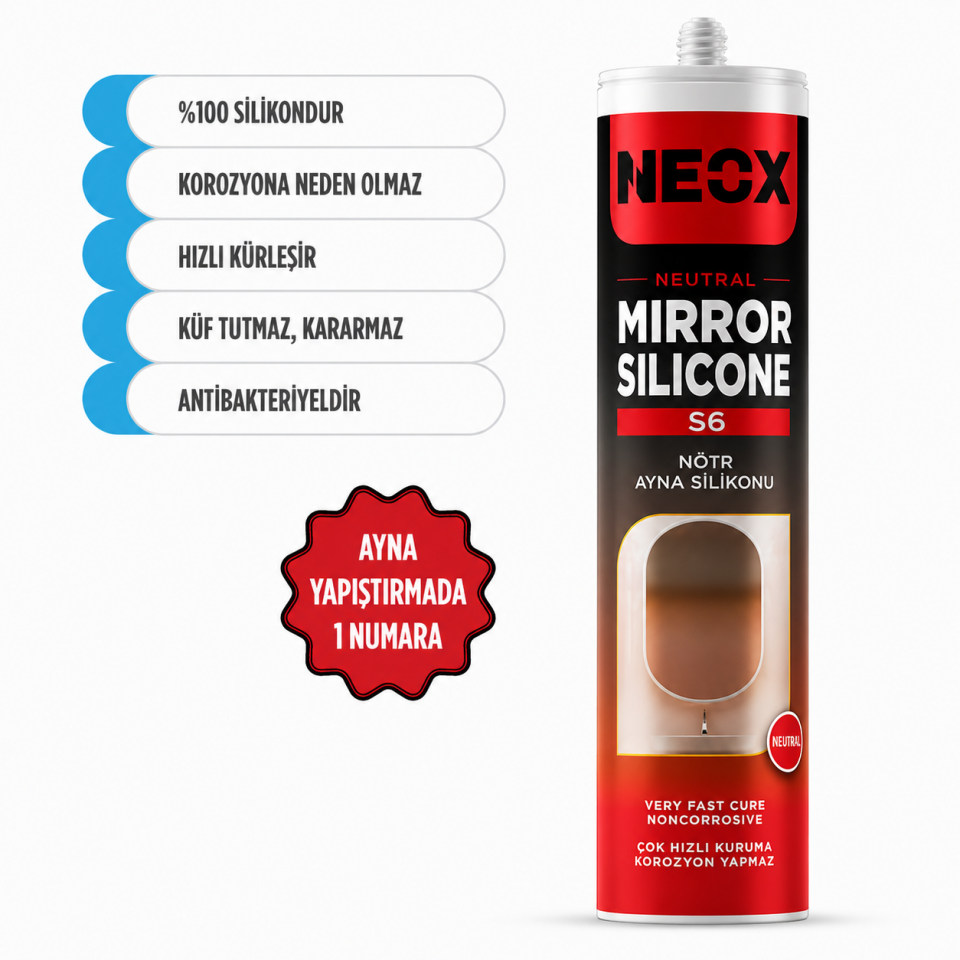 NEOX S6 NÖTR AYNA SİLİKONU