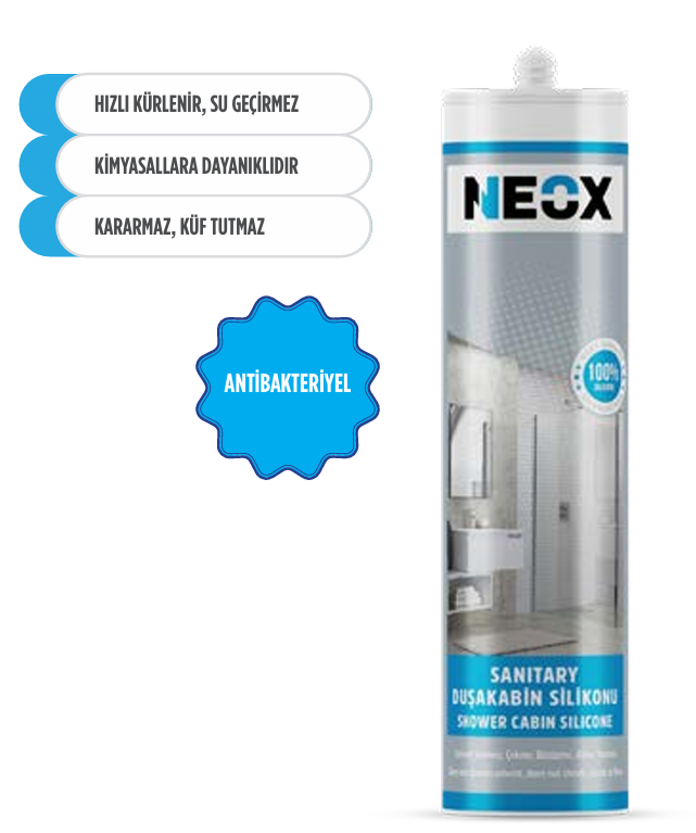 NEOX SANİTARY DUŞAKABİN SİLİKONU