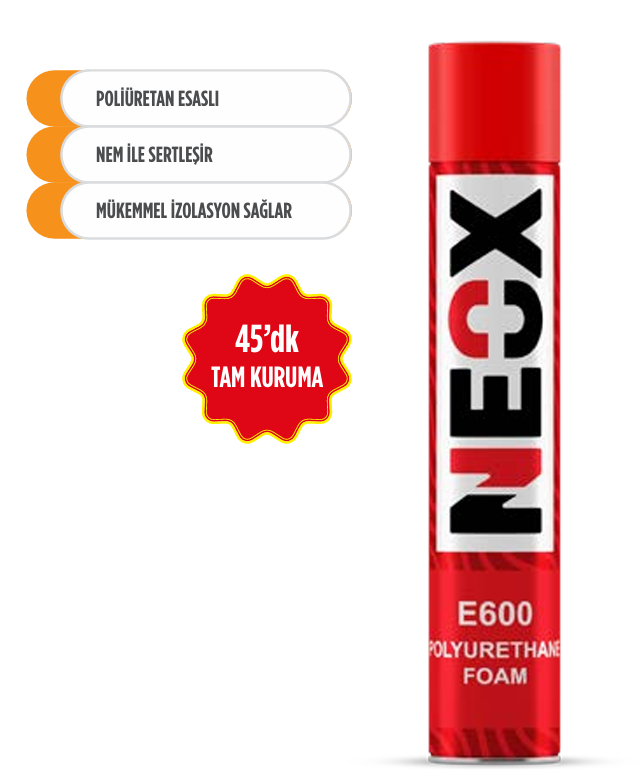 NEOX POLİÜRETAN MONTAJ KÖPÜĞÜ